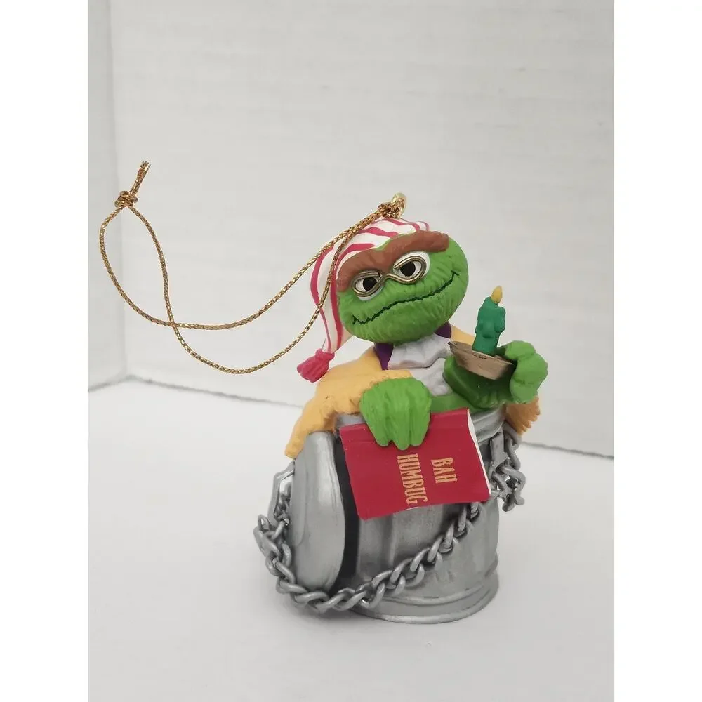 1993 Grolier Oscar Sesame Street Christmas Ornament Jim Henson Boxed